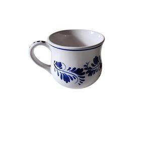 DELFT Blue Hand Painted Porcelain Floral Tea Cup Holland